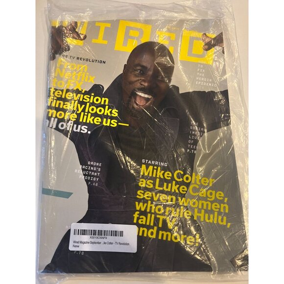 Wired September 2016 Featuring Mike Colter as Luke Cage, 7 Women Who Rule Hulu - Picture 1 of 1